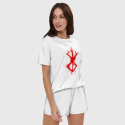 Женская пижама с шортиками хлопок Berserk - фото 2
