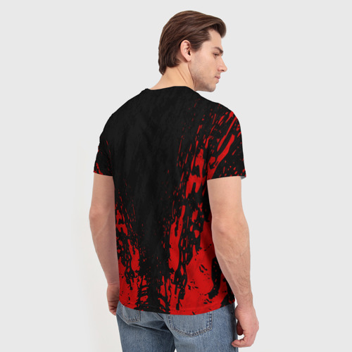 Мужская футболка 3D Berserk sword red, цвет 3D печать - фото 4