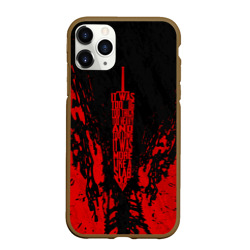 Чехол для iPhone 11 Pro Max матовый Berserk sword red