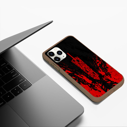 Чехол для iPhone 11 Pro Max матовый Berserk sword red, цвет коричневый - фото 5