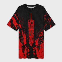 Платье-футболка 3D Berserk sword red