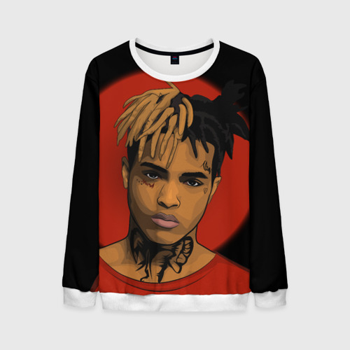 Мужской свитшот 3D XXXTentacion, цвет белый