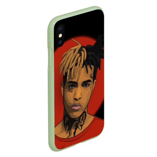 Чехол для iPhone XS Max матовый XXXTentacion, цвет салатовый - фото 3