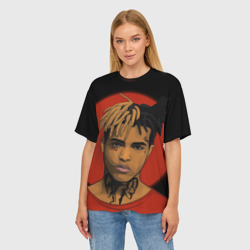 Женская футболка oversize 3D XXXTentacion - фото 2