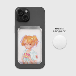 Картхолдер Magsafe магнитный Бесконечное лето - пионерка Алиса с сердцем - фото 2