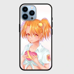 Чехол для iPhone 14 Pro Max Бесконечное лето - пионерка Алиса с сердцем