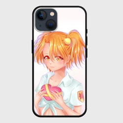 Чехол для iPhone 14 Бесконечное лето - пионерка Алиса с сердцем