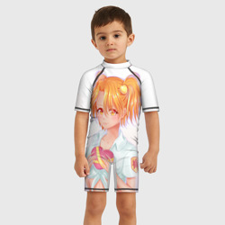 Детский купальный костюм 3D Бесконечное лето - пионерка Алиса с сердцем - фото 2