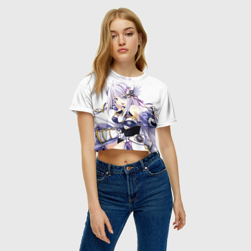 Женская футболка Crop-top 3D Росвейс, цвет 3D печать - фото 3