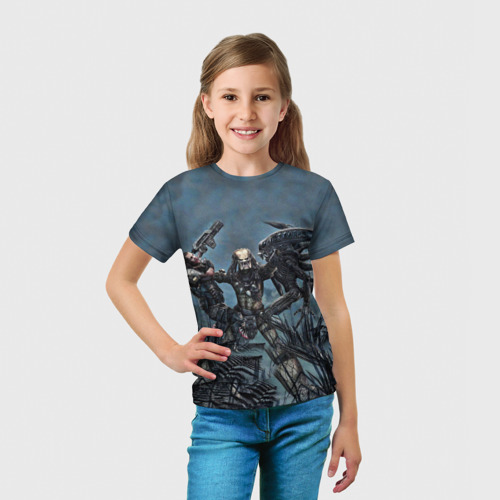 Детская футболка 3D Фильм Хищник, цвет 3D печать - фото 5
