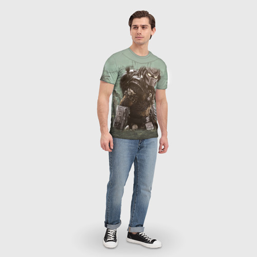 Мужская футболка 3D Хищник, цвет 3D печать - фото 5