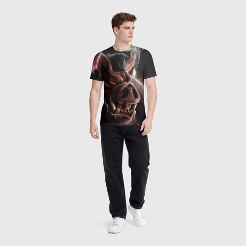 Мужская футболка 3D с принтом Duke Nukem, вид сбоку #3