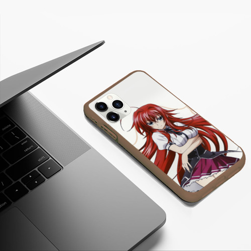 Чехол для iPhone 11 Pro Max матовый High school DxD Старшая школа DxD, цвет коричневый - фото 5