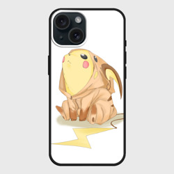 Чехол силиконовый для Apple iPhone 15 матовый Милые Покемоны