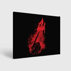 Холст прямоугольный Berserk elements red