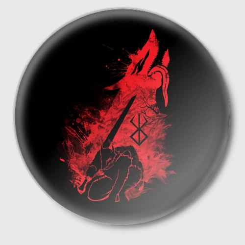 Значок Berserk elements red