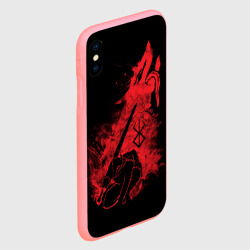 Чехол для iPhone XS Max матовый Berserk elements red - фото 2