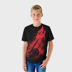 Детская футболка 3D Berserk elements red - фото 2