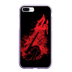 Чехол для iPhone 7Plus/8 Plus матовый Berserk elements red