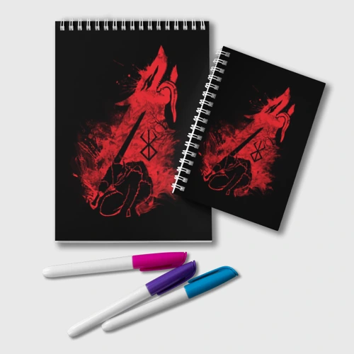 Блокнот Berserk elements red