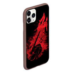 Чехол для iPhone 11 Pro Max матовый Berserk elements red - фото 2