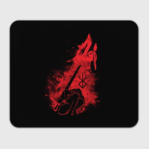 Прямоугольный коврик для мышки Berserk elements red