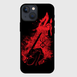 Чехол для iPhone 13 mini Berserk elements red