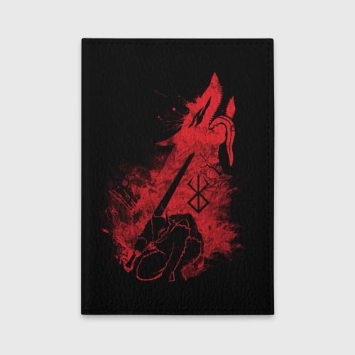 Обложка для автодокументов Berserk elements red