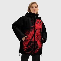 Женская зимняя куртка Oversize Berserk elements red - фото 2