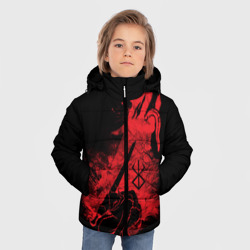 Зимняя куртка для мальчиков 3D Berserk elements red - фото 2