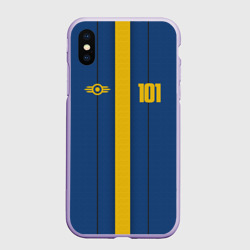 Чехол для iPhone XS Max матовый Fallout Vault 101 - камуфляж