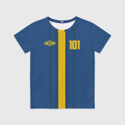 Детская футболка 3D Fallout Vault 101 - камуфляж