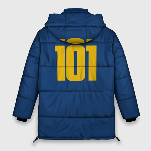 Женская зимняя куртка Oversize Fallout Vault 101 - камуфляж, цвет черный - фото 2