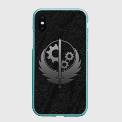 Чехол для iPhone XS Max матовый Братство стали Fallout