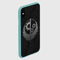 Чехол для iPhone XS Max матовый Братство стали Fallout - фото 2