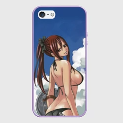 Чехол для iPhone 5/5S матовый Fairy Tail - Эрза Скарлет