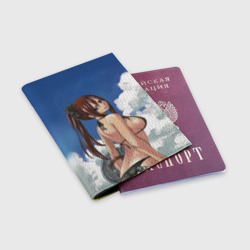Обложка для паспорта матовая кожа Fairy Tail - Эрза Скарлет - фото 2