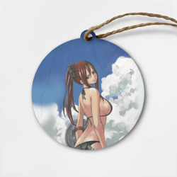 Деревянная игрушка круг Fairy Tail - Эрза Скарлет