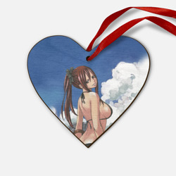 Деревянная игрушка Сердце Fairy Tail - Эрза Скарлет