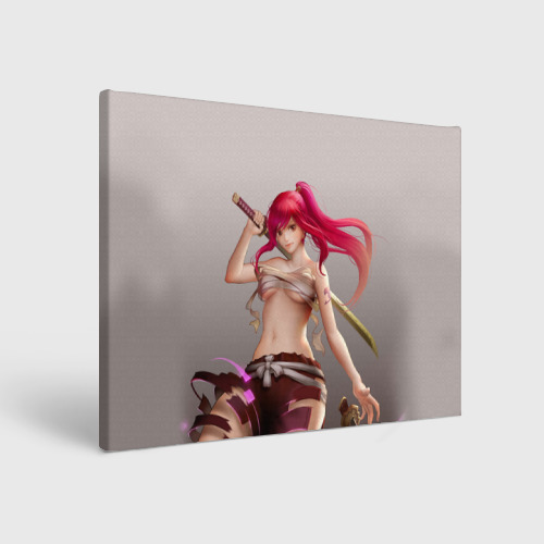 Холст прямоугольный Fairy Tail Red Erza Scarlet, цвет 3D печать