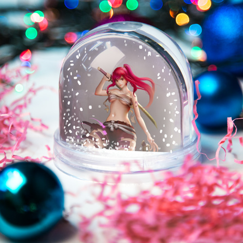 Игрушка Снежный шар Fairy Tail Red Erza Scarlet - фото 3