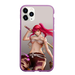 Чехол для iPhone 11 Pro матовый Fairy Tail Red Erza Scarlet