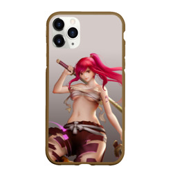 Чехол для iPhone 11 Pro Max матовый Fairy Tail Red Erza Scarlet