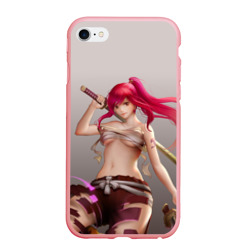 Чехол для iPhone 6/6S матовый Fairy Tail Red Erza Scarlet