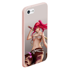 Чехол для iPhone 5/5S матовый Fairy Tail Red Erza Scarlet - фото 2