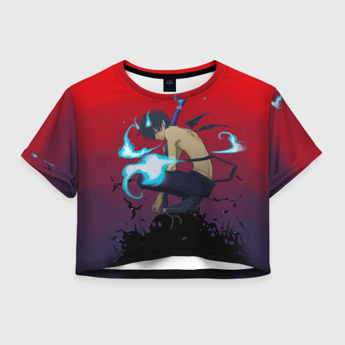 Женская футболка Crop-top 3D Окамура Рин Фото 01 Женская футболка Crop-top 3D Окамура Рин Фото 01