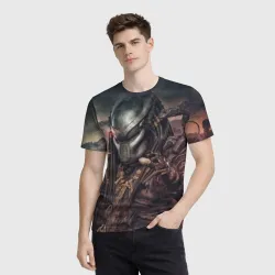 Мужская футболка 3D Хищник Predator - фото 2