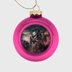 Ёлочный шар стеклянный/пластиковый Хищник Predator