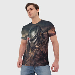 Мужская футболка 3D Хищник Predator - фото 2