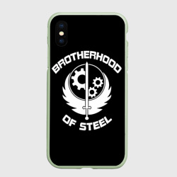 Чехол для iPhone XS Max матовый Братство стали